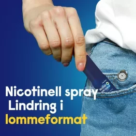 Nicotinell munnspray lommevennlig størrelse 